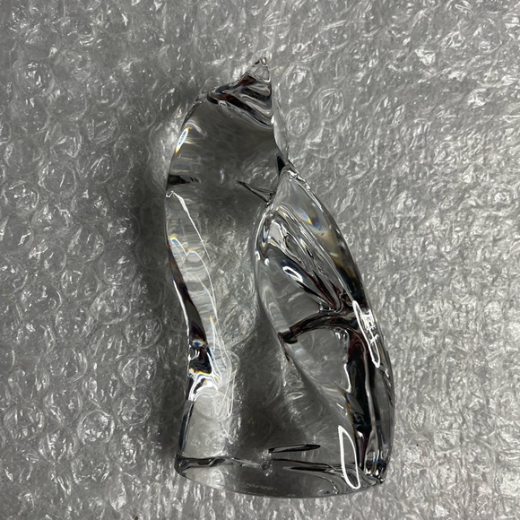 Val St. Lambert Crystal Fox Figurine Signed By De Sousa - Picture 3 of 6